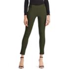 Petite Chaps Slim-fit Mid-rise Ponte Skinny Pants, Women's, Size: Pl Short, Green