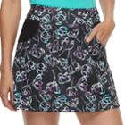 Women's Grand Slam Watercolor Floral Print Golf Skort, Size: Xl, Oxford