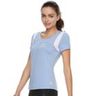 Women's Fila Sport&reg; Lattice Short Sleeve Tee, Size: Xs, Light Blue