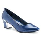 Soft Style By Hush Puppies Deanna Women's Dress Heels, Size: 6 Wide, Blue (navy)