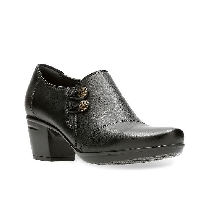 Clarks Emslie Warren Women's Block Heel Shoes, Size: Medium (8), Oxford