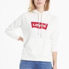 Women's Levi's&reg; Logo Pullover Hoodie, Size: Xl, White