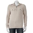Men's Apt. 9&reg; Modern-fit Mockneck Quarter-zip Sweater, Size: Xl, Lt Beige