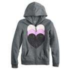 Girls 7-16 & Plus Size So&reg; Easy Zip Hoodie Sweatshirt, Size: 10, Light Grey