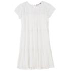 Girls 7-16 Speechless Lace Trim Cap Sleeve Dress, Size: 14, White