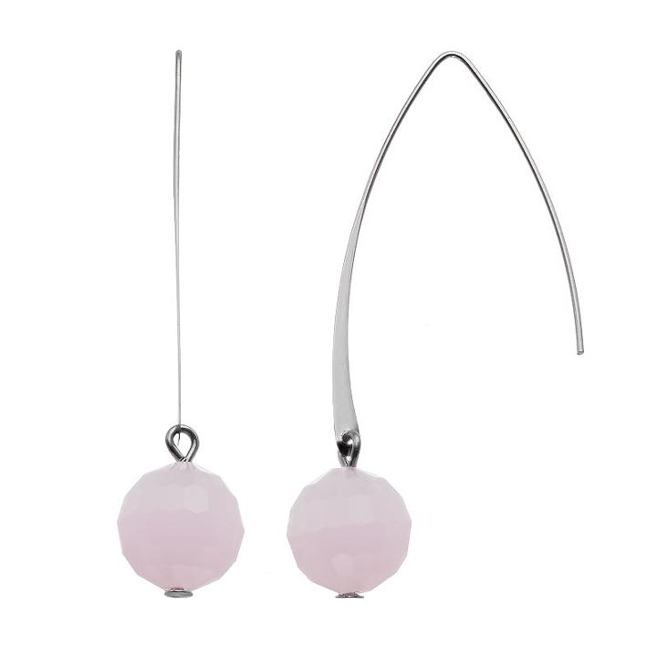 Simply Vera Vera Wang Pink Bead Threader Earrings, Women's