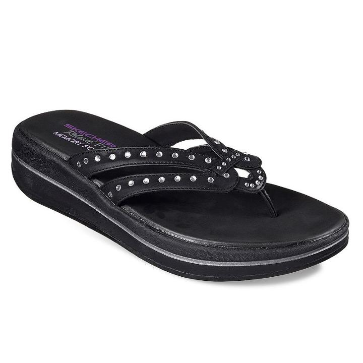 Skechers Relaxed Fit Upgrades Goal Oriented Women's Sandals, Size: 9, Grey (charcoal)