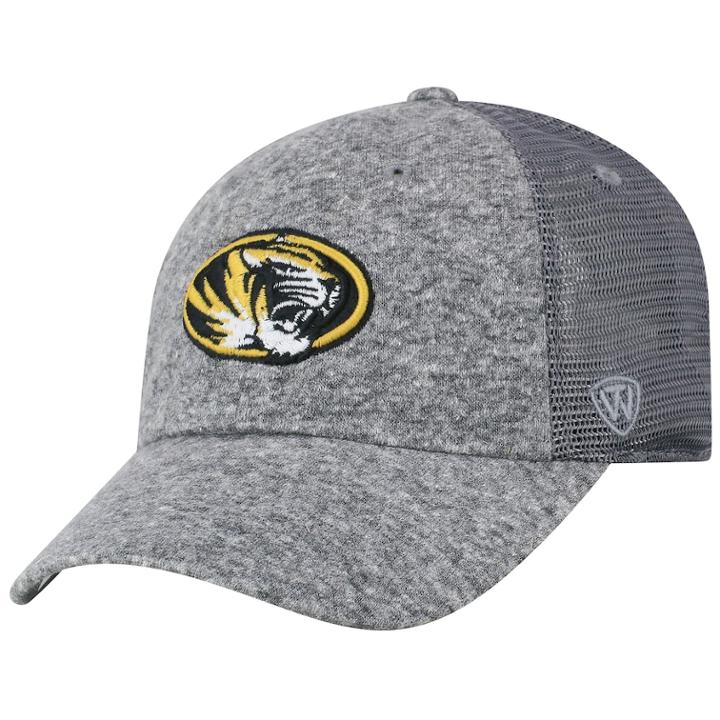 Adult Top Of The World Missouri Tigers Fragment Adjustable Cap, Men's, Med Grey