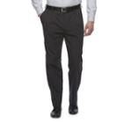 Big & Tall Croft & Barrow&reg; Classic-fit Easy-care Stretch Pleated Khaki Pants, Men's, Size: 48x32, Black
