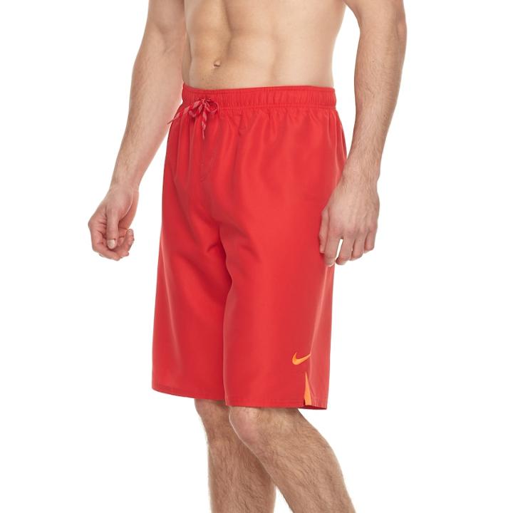 Big & Tall Nike Solid Volley Swim Shorts, Men's, Size: 3xb, Med Red