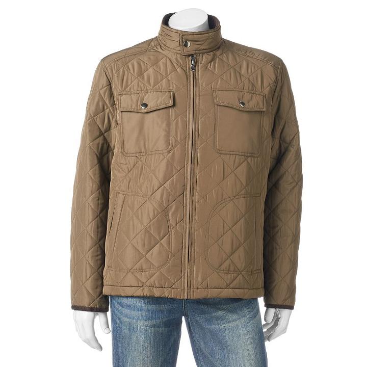 Men's Towne Military Field Coat, Size: Large, Beige Over
