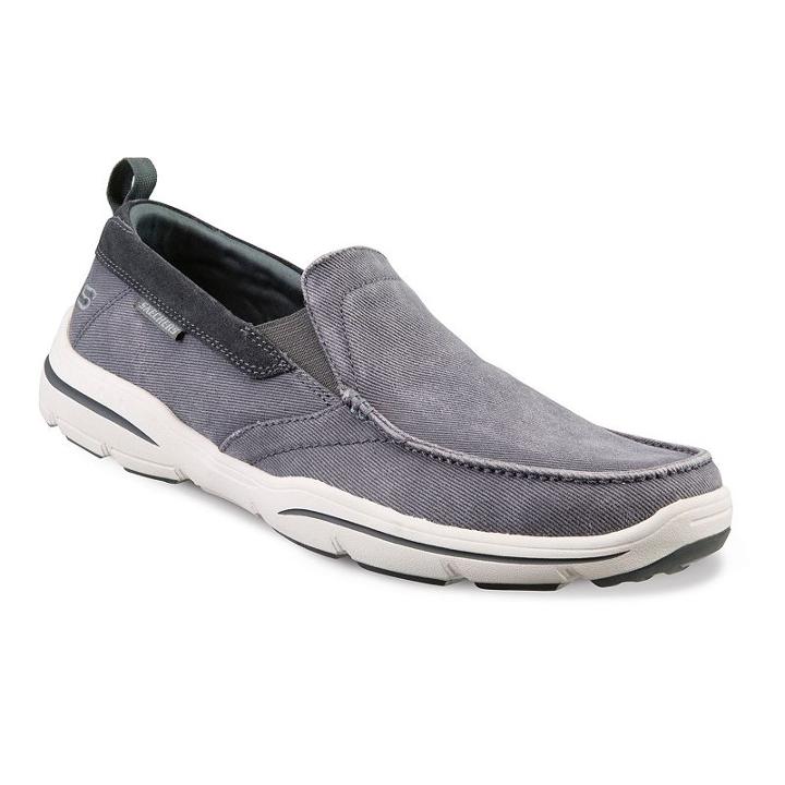 Skechers Relaxed Fit Harper Delen Men's Shoes, Size: 12, Med Grey