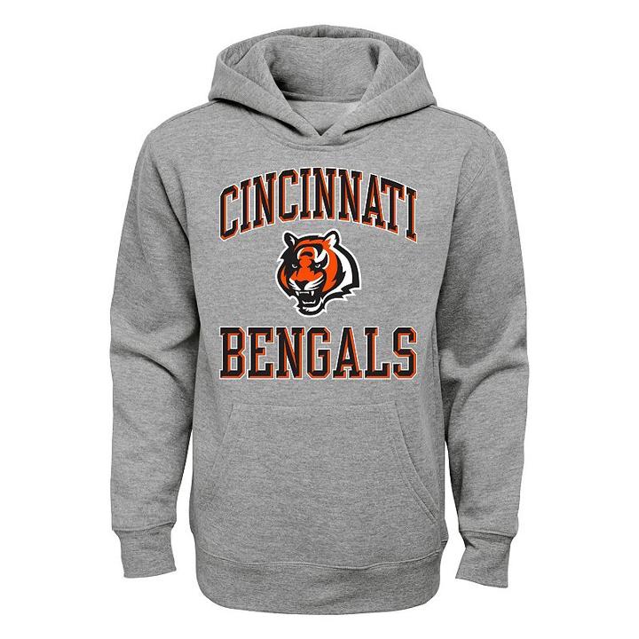 Boys 4-7 Cincinnati Bengals Fleece Hoodie, Boy's, Size: M(5/6), Grey