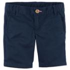 Girls 4-8 Carter's School Uniform Twill Shorts, Size: 4, Blue