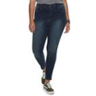 Juniors' Plus Size Mudd&reg; High-waisted Jeggings, Teens, Size: 18, Blue