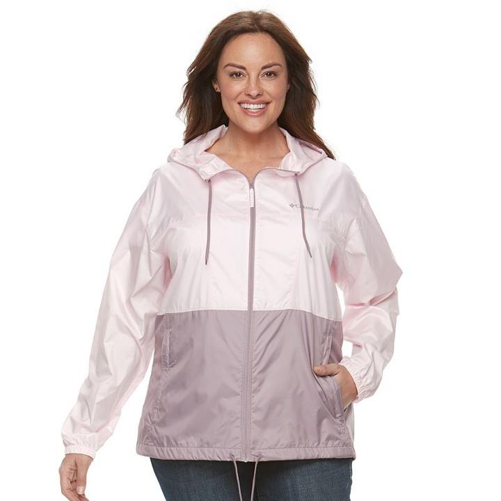 Plus Size Columbia Rockwell Falls Windbreaker Jacket, Women's, Size: 2xl, Med Red