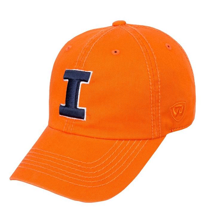 Adult Top Of The World Illinois Fighting Illini Crew Adjustable Cap, Men's, Orange