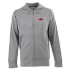 Men's Arkansas Razorbacks Signature Full-zip Fleece Hoodie, Size: Xl, Grey