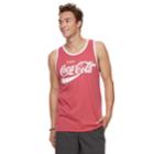 Men's Coca Cola Tank, Size: Large, Med Red