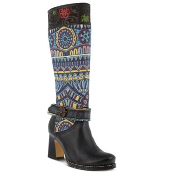L'artiste By Spring Step Natalia Women's Knee High Boots, Size: 39, Black
