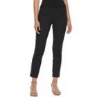 Juniors' Candie's&reg; Audrey Straight-leg Ankle Pants, Girl's, Size: 7, Black