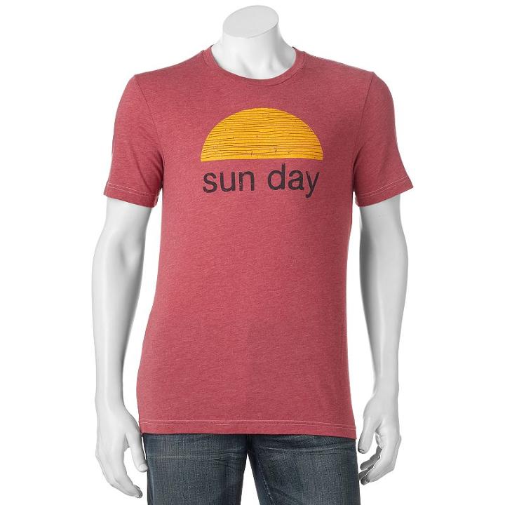 Sonoma Goods For Life, Men's &trade; Sun Day Tee, Size: Large, Brt Red