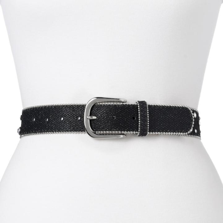 Women's Sonoma Goods For Life&trade; Glitter Belt, Size: Medium, Dark Grey