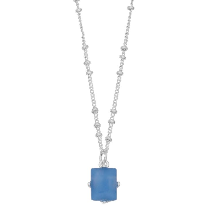 Lc Lauren Conrad Quartz Rectangle Pendant Necklace, Women's, Blue