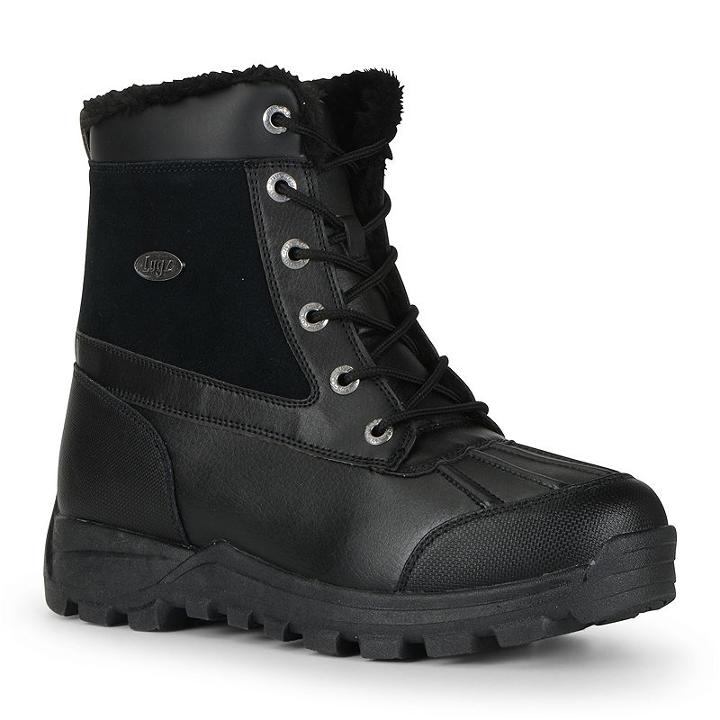 Lugz Tambora Mid Men's Water-resistant Boots, Size: 13, Black