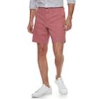 Men's Sonoma Goods For Life&trade; Modern-fit 8-inch Stretch Flexwear Flat-front Shorts, Size: 40, Red