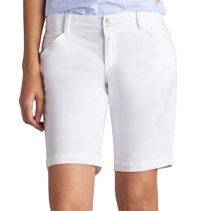 Women's Lee Essential Bermuda Shorts, Size: 6 Avg/reg, White