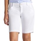 Women's Lee Essential Bermuda Shorts, Size: 6 Avg/reg, White