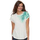 Women's Apt. 9&reg; Embellished Tee, Size: Medium, White