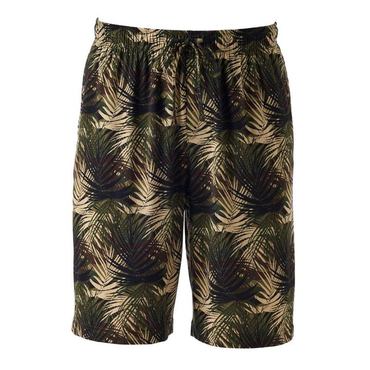Men's Croft & Barrow&reg; True Comfort Sleep Shorts, Size: Large, Green