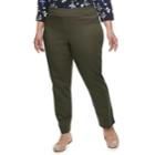 Plus Size Croft & Barrow&reg; Effortless Stretch Pull-on Pants, Women's, Size: 16 - Regular, Green