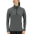 Women's Adidas Outdoor Terrex Half-zip Fleece Jacket, Size: Xl, Grey