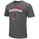 Men's Campus Heritage Alabama Crimson Tide State Tee, Size: Medium, Dark Grey