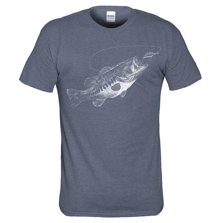 Men's Lost Creek Bass Fishing Tee, Size: Xl, Med Blue