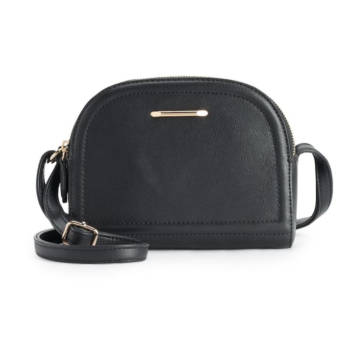Apt. 9&reg; Jamie Dome Crossbody Bag, Women's, Black
