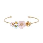 Lc Lauren Conrad Flower Cluster Cuff Bracelet, Women's, Multicolor