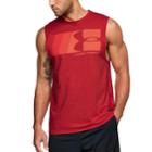 Men's Under Armour Graphic Muscle Tee, Size: Medium, Dark Red