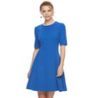 Women's Suite 7 Cable Stripe Dress, Size: 10, Brt Blue
