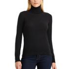 Women's Chaps Turtleneck Sweater, Size: Small, Black