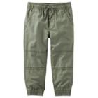 Boys 4-12 Oshkosh B'gosh&reg; Twill Jogger Pants, Size: 6, Green