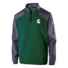 Men's Michigan State Spartans Raider Pullover Jacket, Size: Large, Dark Green