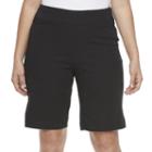 Plus Size Croft & Barrow&reg; Pull-on Stretch Bermuda Shorts, Women's, Size: 22 W, Black