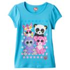 Girls 4-6x Ty Beanie Boos Grapes, Wishful, Glamour & Bamboo Graphic Tee, Girl's, Size: 4, Blue