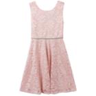 Girls 7-16 & Plus Speechless Glitter Lace Dress, Size: 12, Light Pink