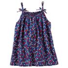 Girls 4-8 Oshkosh B'gosh&reg; Smocked Flower & Star Print Tank Top, Girl's, Size: 7, Ovrfl Oth