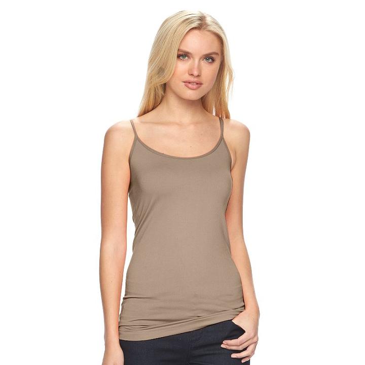 Women's Apt. 9&reg; Essential Seamless Camisole, Size: S/m, Brown